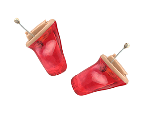 Alps Dyana i CIC Hearing Aid Red by Nagpur Hearing Aid Centre
