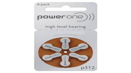 Power One P312 1.45V PR41 Hearing Aid Batteries by Waves Hearing Aid Center