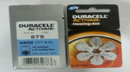 Hearing Aid Battery Duracell by Hearing Aid Battery Power One Co.