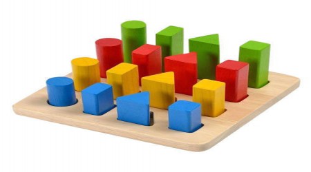 Wooden Peg Board With Color Pegs by Innerpeace Health Supports Solutions